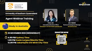 University of Southern Queensland - Yes Education Agent Training Webinar