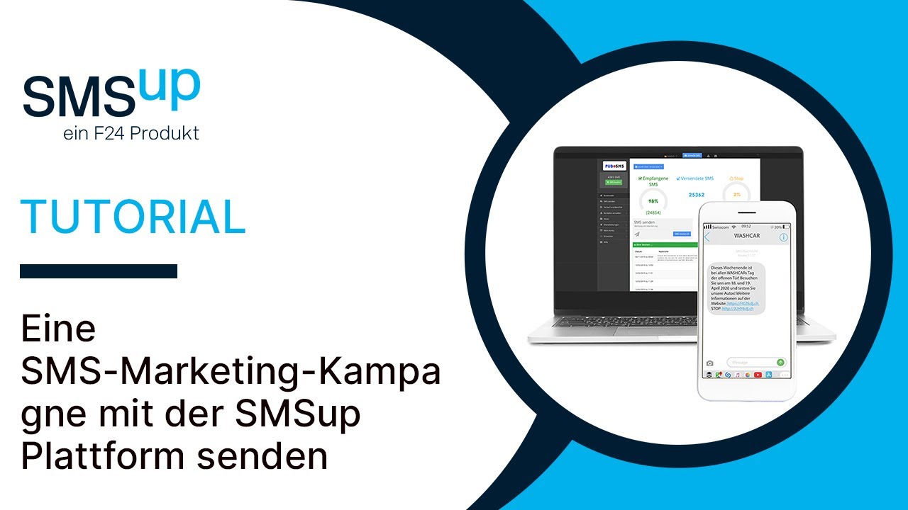 Smsup Eine SMS-Marketing-Kampagne mit der SMSup Plattform senden - YouTube
