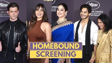 Hrithik Roshan, Janhvi Kapoor & Others Grace The Red Carpet For The Screening Of Movie Homebound