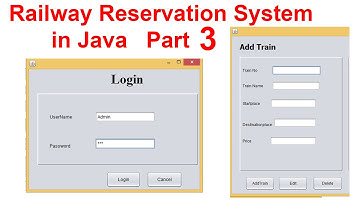 Railway Reservation System in Java Part 3