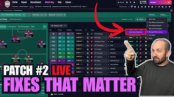 FM26 Patch 2 Released - Space Bar Fix and 200+ Game Changes
