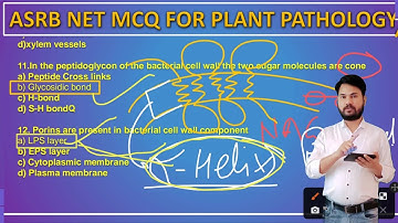 MCQ FOR PLANT PATHOLOGY ASRB NET / PREVIOUS PAPER PLANT PATHOLOGY/ MCQ FOR ICAR NET PLANT PATHOLOGY