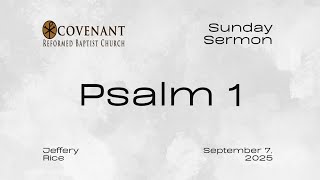 Psalm 1 Theme: “Who is the Blessed Man?”
