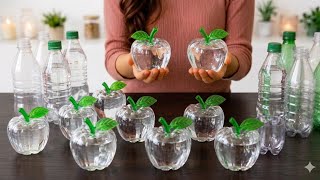 I Turned trash bottle into luxury Apple decoration | DIY very easy craft #reuse old plastic bottle