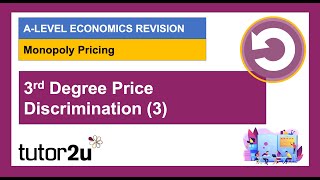 Price Discrimination: 3rd Degree Price Discrimination (Video 3 of 4)