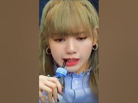 cute lisa drinking water☺ - YouTube