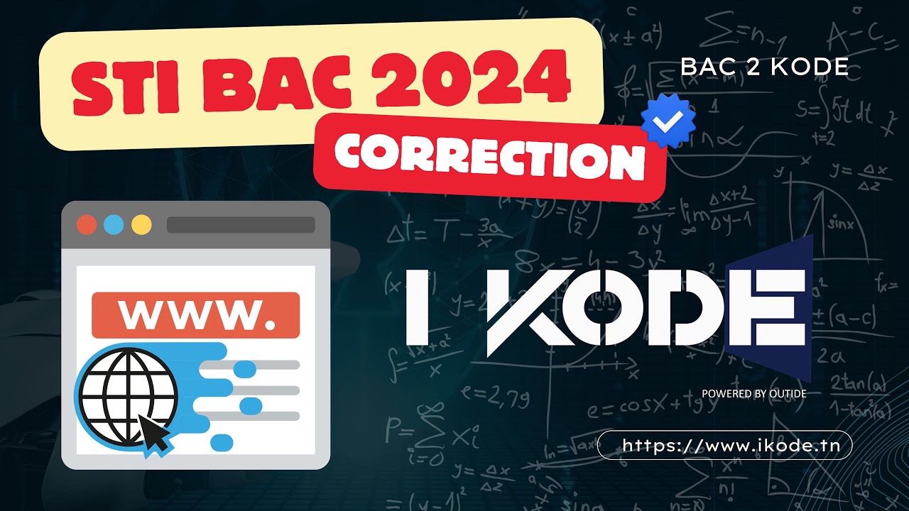 ✅ Corrigé STI 2024 [BAC INFO]📘💻 🇹🇳
