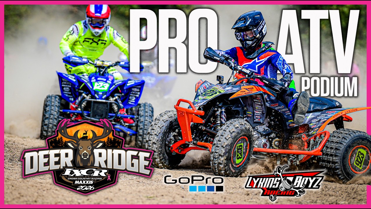 Sliding into a PRO ATV podium spot - Cole Lykins IXCR Deer Ridge GoPro ...