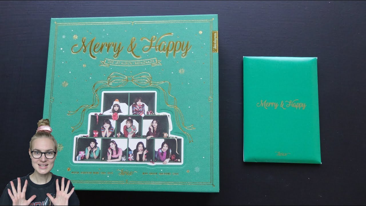 Unboxing Twice 트와이스 1st Korean Studio Album Repackage Merry Happy Merry Edition Youtube