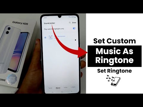 Set Music As Ringtone In Samsung Galaxy A05 Set Custom Ringtone