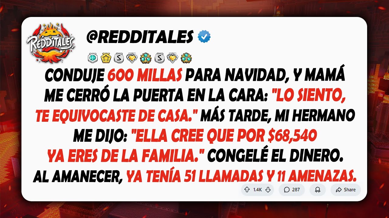 Conduje 600 millas por Navidad y mi madre me dijo que yo no era bienvenido...