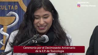 🔴#UNMSM E.P. de Toxicología de la FFyB cumplió 16 años de vida institucional