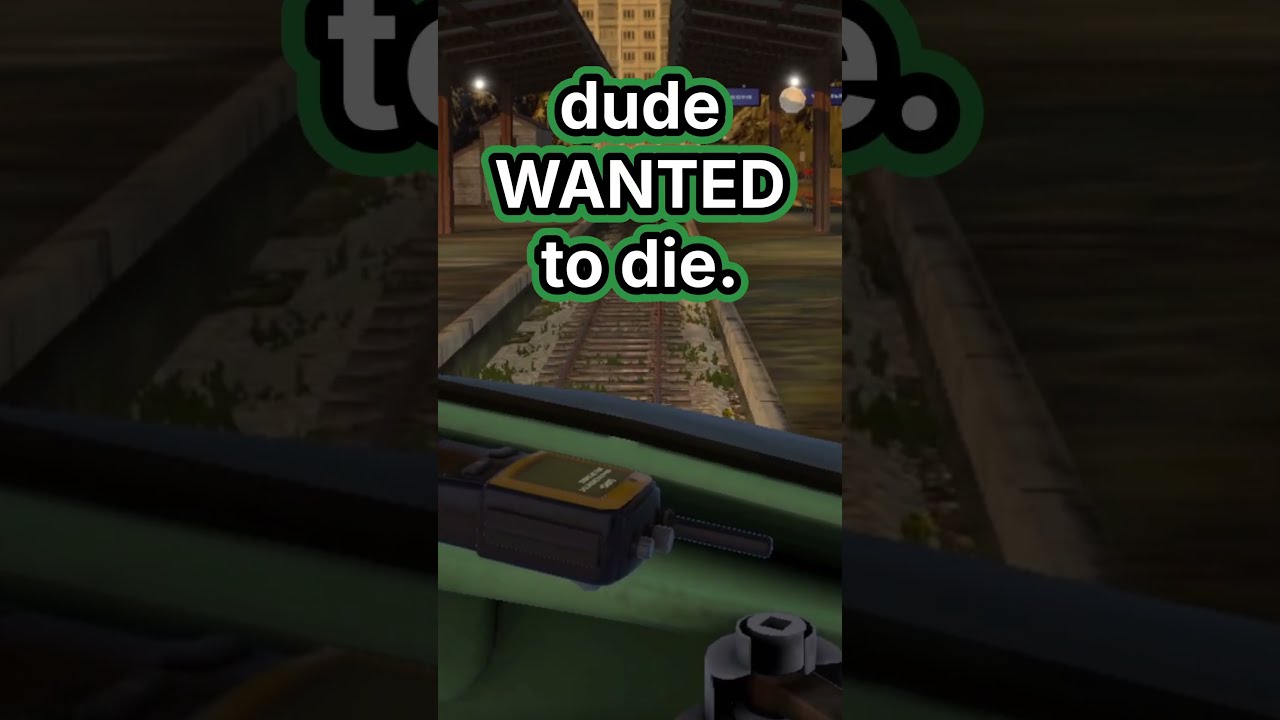 it's not my fault, dude WANTED it 💀 #derailvalley #vr