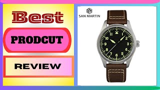 San Martin Pilot Titanium Military Enthusiast YN55 Automatic Mechanical Men Watch