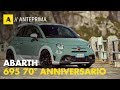 Abarth 695 70° Anniversario | Ala posteriore in stile Delta Integrale e 180 CV!