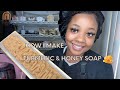 How i make turmeric and honey soap  for us soap company