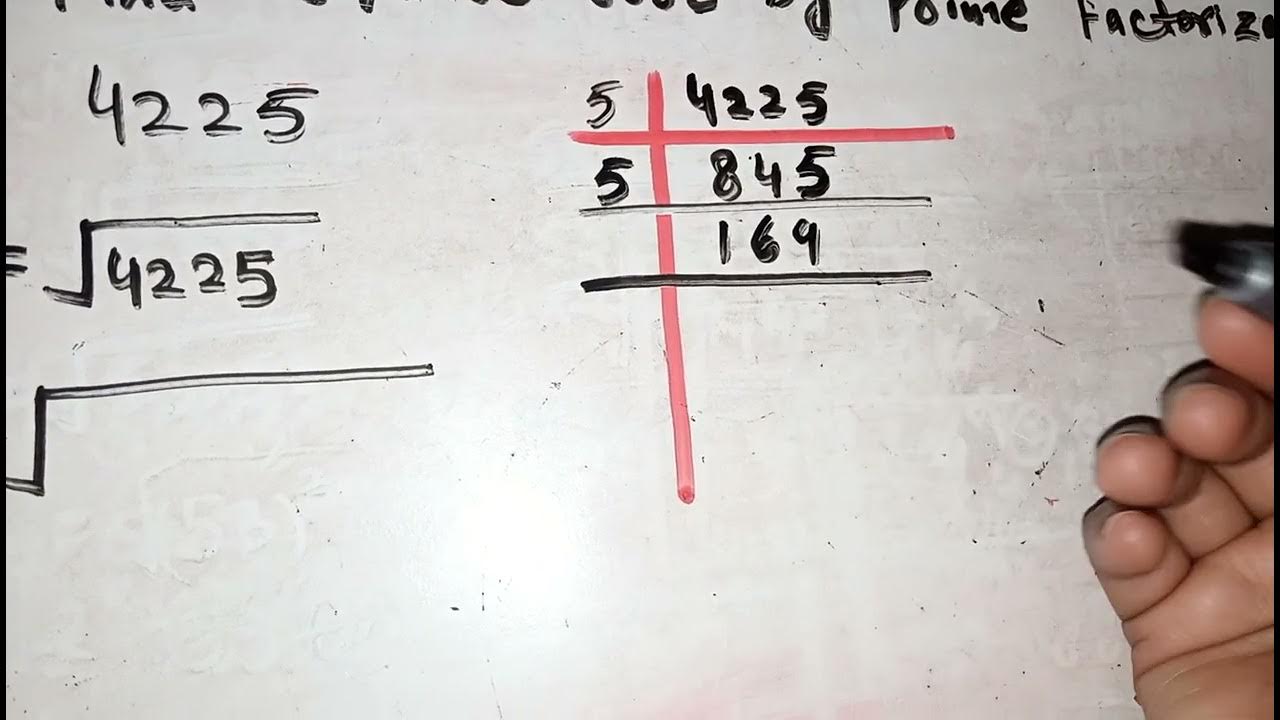 square-root-of-4225-by-prime-factorization-method-youtube