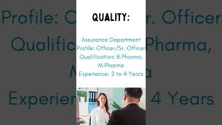 Job Opening @ Kwality Pharmaceuticals, Amritsar: Exploring Exciting Opportunities in Pharma Industry
