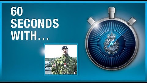 60 Seconds With Sgt Matthew Reicker