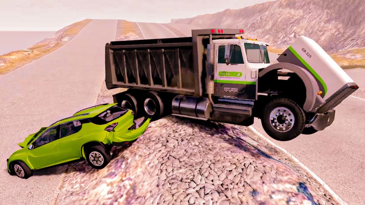 Car vs truck crash in beamng drive crashes #beamngdrive #02 - YouTube