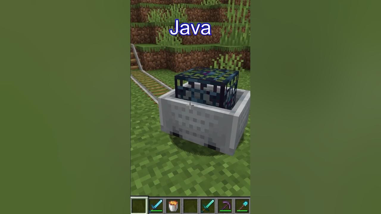Did you know this difference between minecraft java and minecraft