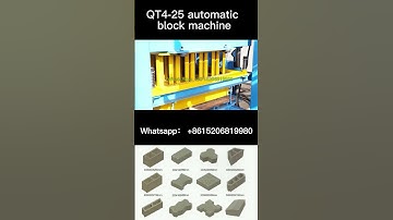 QT4-25 automatic vibration cement concret block making machine for hollow blocks, pavers hourdis