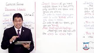 Class 9 - Computer Studies - Chapter 5 - Lecture 4 Formatting Text in HTML - Allied Schools