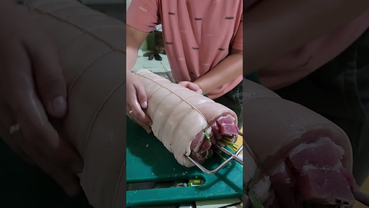 Sarap magluto ng lechon araw araw! Crispy Lechon belly!