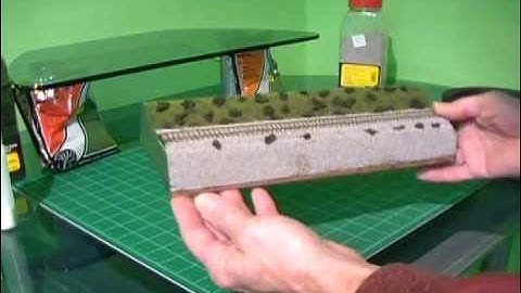 MAKE A DIORAMA FOR A MODEL RAILROAD