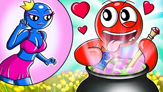 RED Making Love's Potion!  Love Story❤!!! | RAINBOW FRIENDS 2 ANIMATION | Rainbow Magic TDC