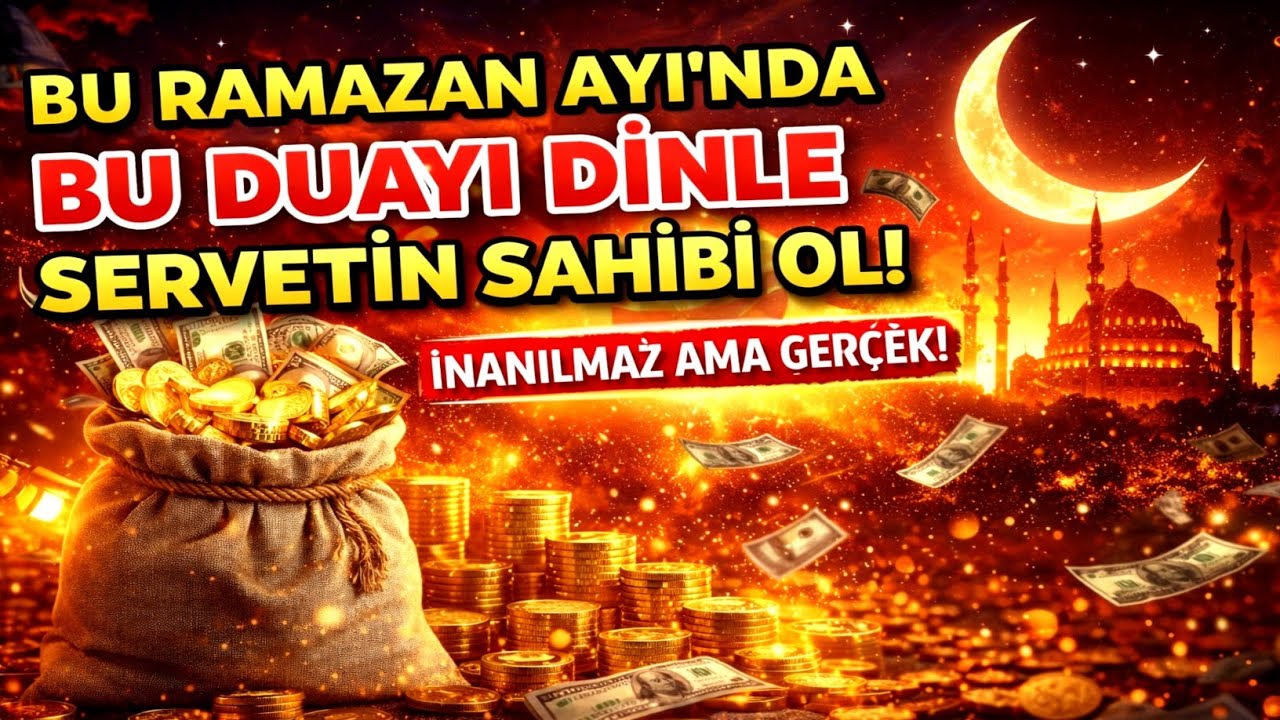 Ramazan’ın Mübarek Gecesinde Bu Duayı Dinle! 24 Saatte Servet Kapıları Yıldırım Gibi Açılacak!