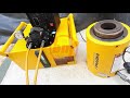 Enerpac zclass powerpack double acting hydraulic  hollow cylinder testing 150 ton rrh1508