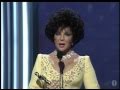 Elizabeth Taylor receiving the Jean Hersholt Humanitarian Award