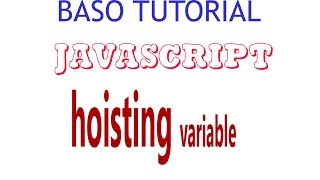 variable hoisting in javascript