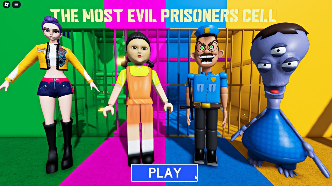 RUMI VS SQUID GAME DOLL VS POLICE COP VS ALIEN? OBBY Full Gameplay 