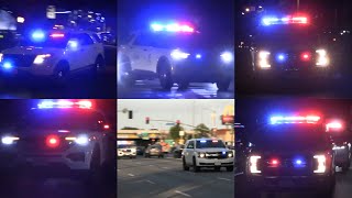 LAPD METRO K-9 UNITS RESPONDING CODE 3 