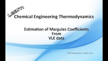 Estimation of Margules parameter from VLE data