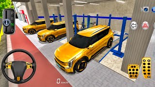 New Golden EV9 Electric Car In Auto Repair Shop - 3D Driving Class Android Gameplay | Car Game screenshot 5