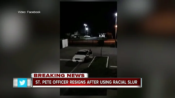 St. Pete officer resigns after caught on video using racial slur, police say