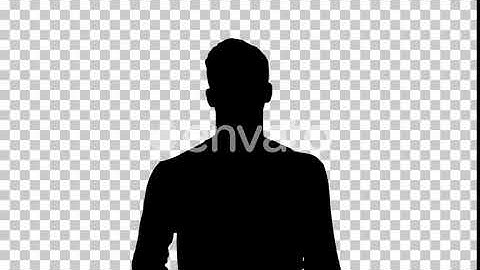Silhouette man walking, Alpha Channel | Motion Graphics - Envato elements