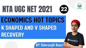 NTA UGC NET 2021 | Economic Hot Topic by Simranjit Kaur | K Shaped and V Shaped Recovery