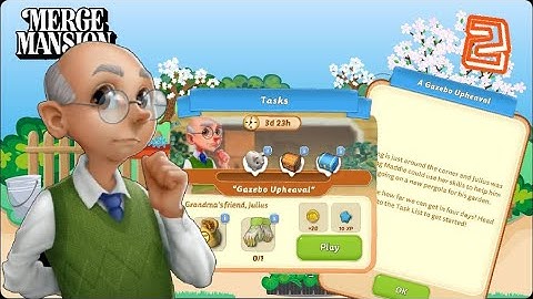 Merge mansion--A Gazebo Upheaval Julius needs help! Ep.2 🧓🧓