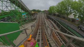 Oscar&#39;s Wacky Taxi roller coaster at Sesame Place Philadelphia