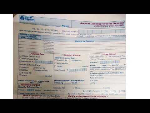 How to fill account opening form of Indianbank2021| ఇండియన్ బ్యాంక్ అకౌంట్ ఓపెనింగ్ ఫామ్ ఎలా రాయాలి?