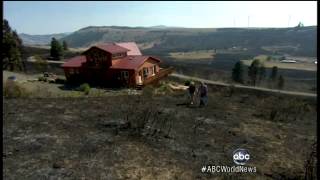 How House Survived Surrounding Wildfire