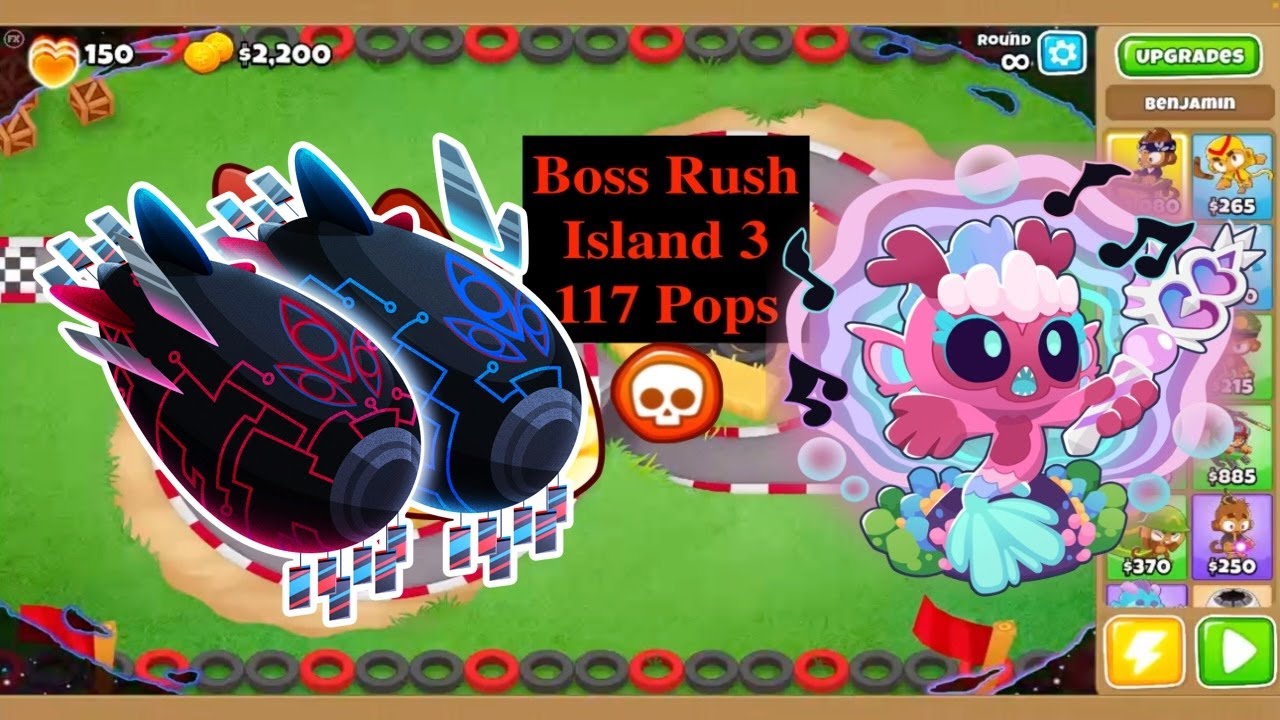 Boss Rush Island 3 | Pops 117+ | Phayze | Voiceover | BTD6 Boss Rush Tutorial