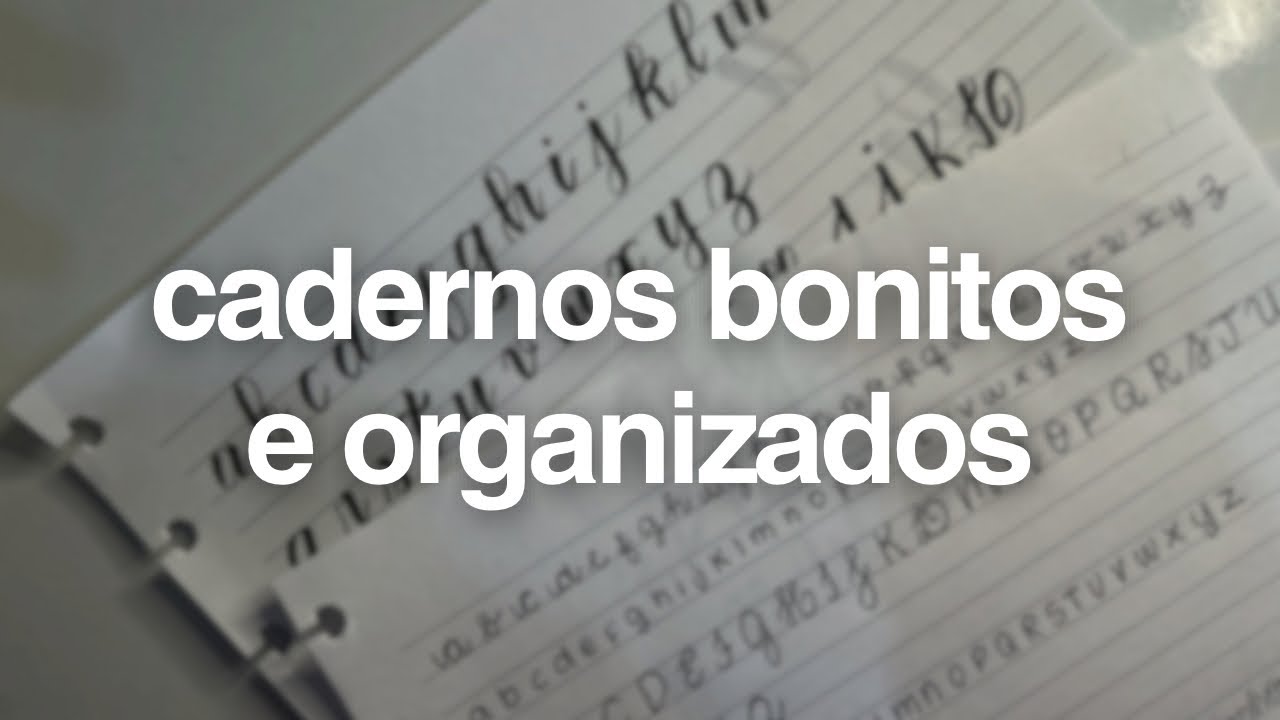 como ter cadernos bonitos e organizados com materiais baratos?
