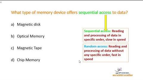 Type of memory that offers sequential access to data