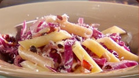 Penne with Cabbage, Bacon, and Currant Sauce - Mad Hungry with Lucinda Scala Quinn