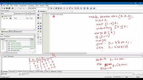 Verilog code of combinational logic circuits using Quartus II 7